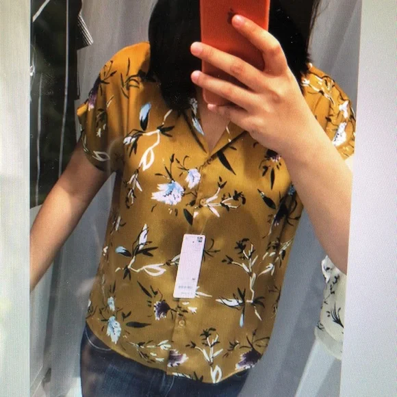 Mustard Yellow Viscose Dolman Top - Picture 4 of 7